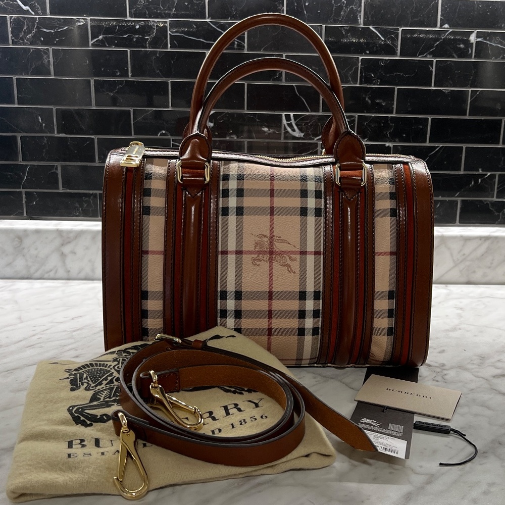 Burberry Haymarket Alchester Bowling Bag